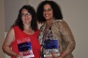 Ellen Harvey (right) Director of Ohio WBC and Mayda Sanchez, Home-based Business of the Year.