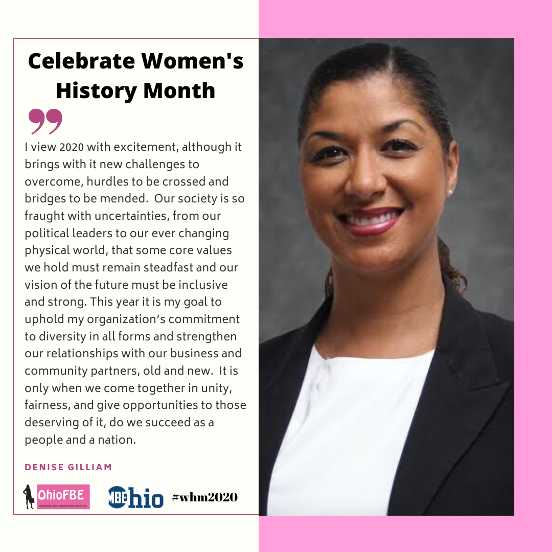 Women’s History Month Day 4 – Denise Gilliam – OhioMBE