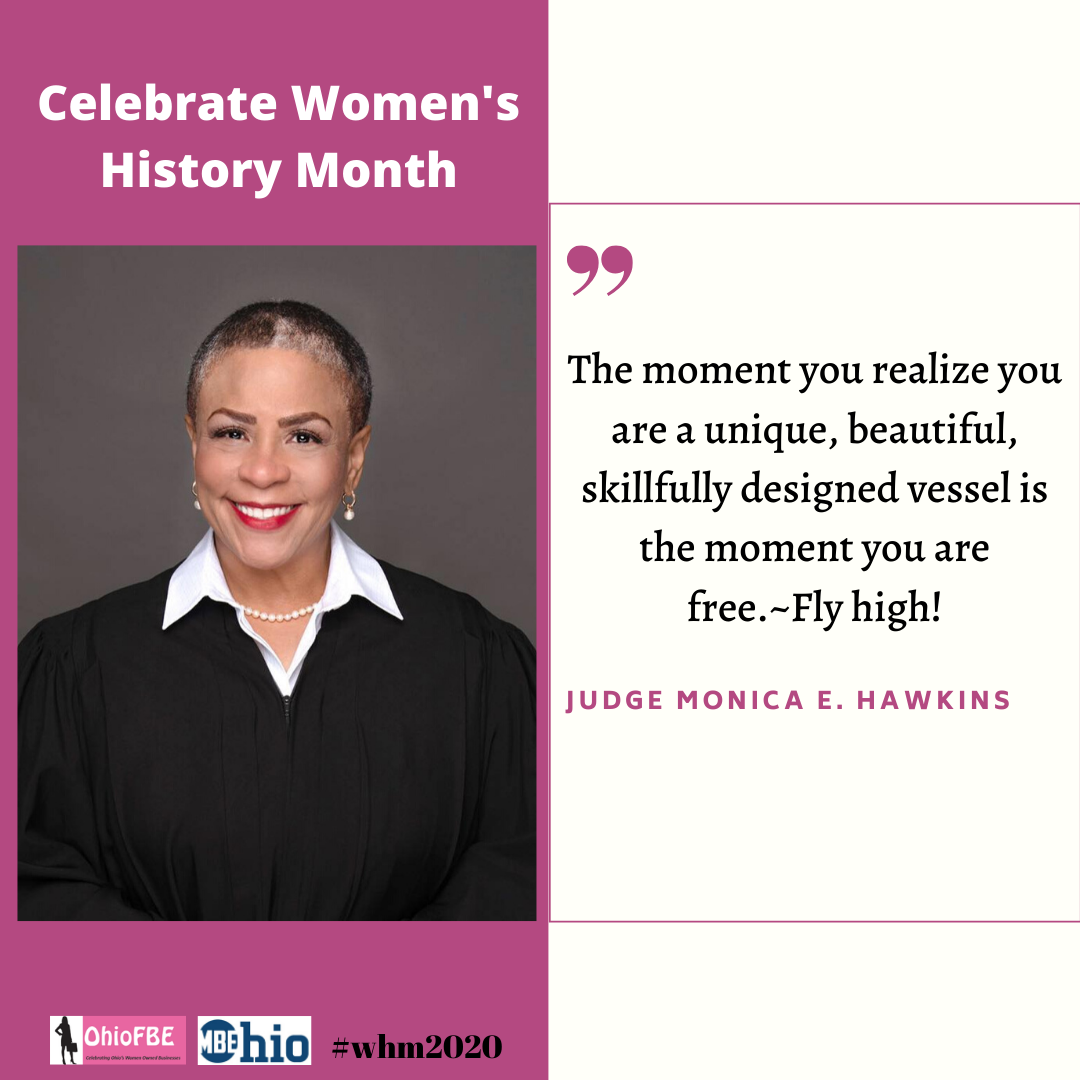 Women’s History Month Day 12 – Judge Monica E. Hawkins – OhioMBE